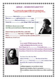 English Worksheet: Singing and rewing grammar