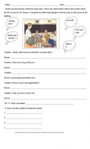 English worksheet: Conversation