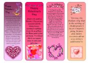 Valentines Day bookmarks