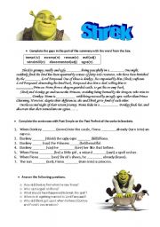 English Worksheet: SHREK 1