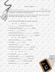 English worksheet: Prepositions