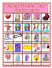 English Worksheet: Valentines Day Pictionary