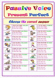 English Worksheet: Passive Voice.. Present Perfect Tense ...