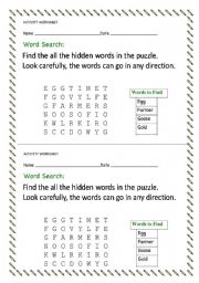 English worksheet: wordsearch