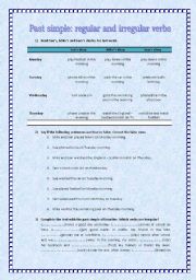 English Worksheet: Past simple