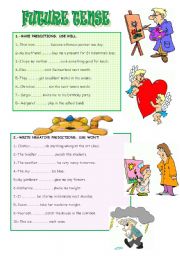 English Worksheet: FUTURE TENSE