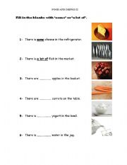 English worksheet: Food and Drinks (Sponge Bob) II