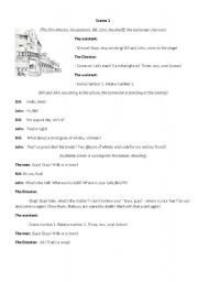 English worksheet: scenario