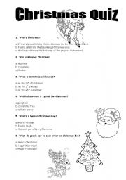 English Worksheet: christmas