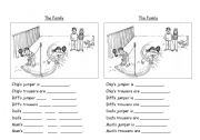 English Worksheet: Clothes and colours