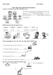 English Worksheet: 6th grade worksheet