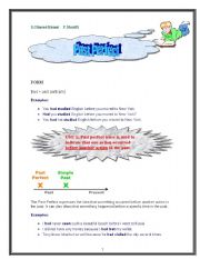 English Worksheet: past perfect