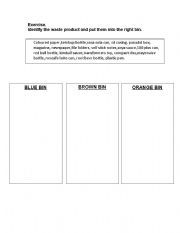 English Worksheet: exercise