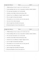 English worksheet: Similar Words Warm-up