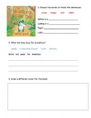 English worksheet: The Chocolate Biscuit Tree