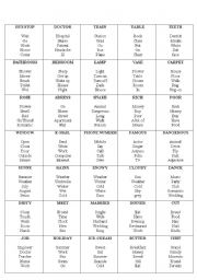 English Worksheet: taboo 2