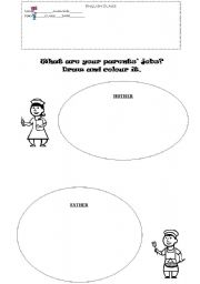 English Worksheet: Parents Job