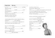 English Worksheet: Comparison of adjectives - Petula Clark My Love