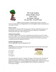 English Worksheet: Reading syllabus
