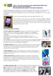 English Worksheet: 2011 best inventions by Time