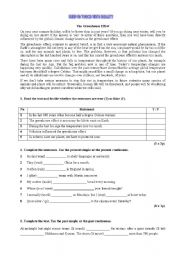 English Worksheet: TEST