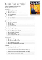 English Worksheet: rosie the riveter