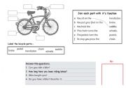 English Worksheet: how to ride a bicycle