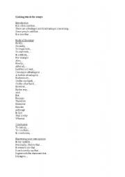 English Worksheet: Linking words for essays