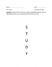 English Worksheet: Study Scrabble
