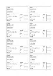 English Worksheet: Speed dating part 2