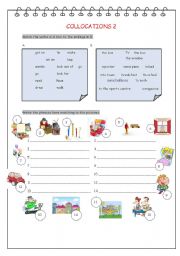 English worksheet: Collocations2