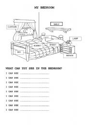 English Worksheet: DESCRIBE SOME ROOMS