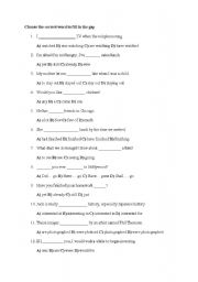 English worksheet: grammar