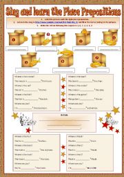 Sing and learn the place prepositions