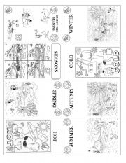 English Worksheet: *** SEASONS MINIBOOK ***