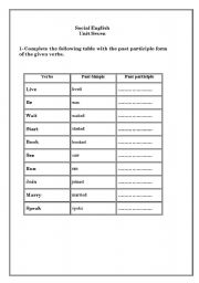 English worksheet: Present Perfect