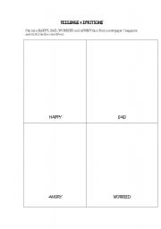 English Worksheet: Feelings