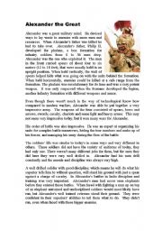 English Worksheet: Alexander The Great