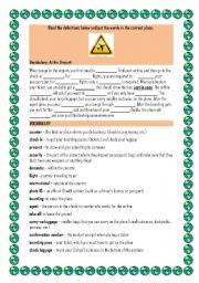 English Worksheet: Airport vocab! Lets fly away!