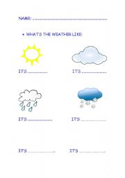 English worksheet: Weather