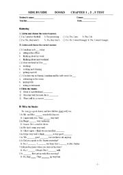 English Worksheet: past tense and future tense test