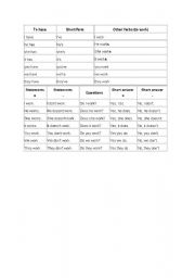 English Worksheet: simple present tense