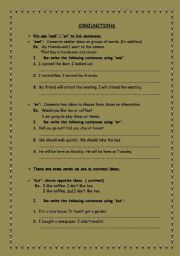 English Worksheet: Conjunctions