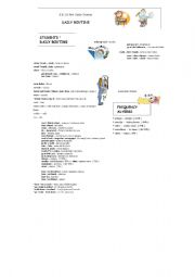 English Worksheet: Daily Routine