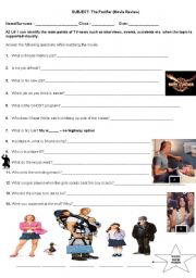 The Pacifier Movie Worksheet