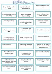 English Worksheet: English Proverbs