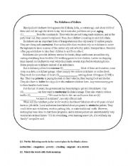 English Worksheet: Reading in Transportation 