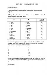 English worksheet: Home, by Michael Bubl