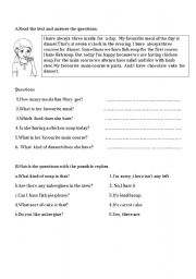 English Worksheet: 3 MEALS, COURSES,FOOD TYPES