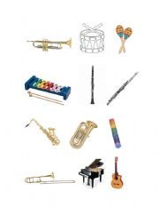 English worksheet: Instruments